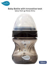 Anti-Colic Baby Bottle - Materno Feel | Ultra-Soft Teat | Ergonomic Design | BPA-Free | Prevents Colic & Ear Infections | 150ml | Easy to Clean - Black