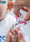 Baby Nail Care Kit | Steel Scissors | Ergonomic Nail Clippers | Hypoallergenic & Disinfectable | Gentle Cardboard Files | Safe for Babies' Nails | Ideal for Little Hands & Feet | Pnik