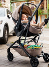 Car Seat Adapter Set for Stroller | Easy Baby Transfer | Compatible with Joolz Aer2 | Quick Click Attachment | Convenient for Travel | 10x10x5 cm - black