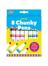 8 Chunky Washable Colouring Pens | Bright & Colourful | Easy Grip for Little Hands | Develop Creativity & Fine Motor Skills | Safe & Non-Toxic