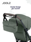 Compact Baby Stroller Organiser | Easy to Attach | Extra Storage for Diapers, Bottles, Toys | Secure Zipper Closure | Compatible with Joolz GEO/AER/HUB/Day |  30 x 10 x 15 cm Forest Green