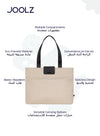 Eco-Friendly Changing Bag | Spacious Baby Diaper Bag with Insulated Bottle Pocket | Laptop Compartment | Foldable Changing Mat | Water-Repellent | 20L Capacity | 36 x 13.5 x 45 cm - Sandy Taupe
