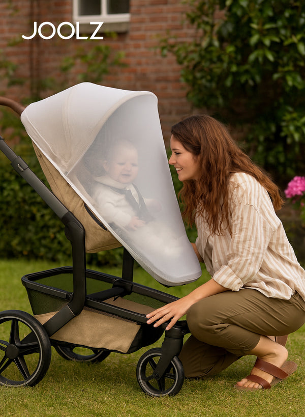 Mosquito Net for Geo³, Day⁵ & Hub² Strollers | Breathable Mesh | Quick Installation | Compact Storage Bag | Insect Protection | Grey | 36 x 30 x 5 cm