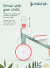 Quadi Racer Breeze Pink Kids 4-Wheel Ride-On Toddler Car | Storage Basket | Steering Limiter | Silent Wheels | 1-3 years
