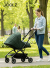 Aer² Newborn Nest to Seat | Compatible with Joolz Aer² Stroller | Airplane Friendly | Soft, Snug Protection | Adjustable Leg Rest | UPF 50+ Sun Protection | 0–15kg - Forest Green