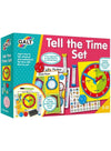 Tell the Time Learning Set | Telling Time Clock | Sand Timers | Dice & Cards | Fun Educational Toy | Develop Time Skills | 5+ Years | Dimensions: 23x5x17 CM