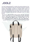 Stylish Diaper Backpack | Spacious Baby Bag with Portable Changing Pad | Insulated Bottle Compartment | Laptop Pocket | Eco-Friendly | Compatible with Hub/Day/Geo | Sandy Taupe | 43.5 x 32.5 x 13.5 cm - Sandy Taupe