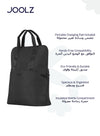 Stylish Diaper Backpack | Spacious Baby Bag with Portable Changing Pad | Insulated Bottle Compartment | Laptop Pocket | Eco-Friendly | Compatible with Hub/Day/Geo | Space Black | 43.5 x 32.5 x 13.5 cm - Space Black