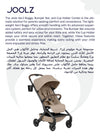 Lightweight Aer2 Baby Stroller with Bumper Bar & Cup Holder | Easy Fold One-Hand | Newborn to Toddler Travel Buggy | Comfortable Reclining Seat | 83×45×105 CM - Sandy Taupe