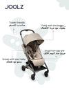 Newborn Insert for Aer+ / Aer2 / Day5 / Hub Strollers | Cosy Infant Seat Cushion | Easy Fold with Buggy | Lightweight Travel-Friendly Baby Support | 70 x 30 x 8 cm - Sandy Taupe