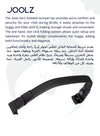 Aer² Foldable Bumper Bar for Stroller | Extra Cozy & Secure | Easy One-Hand Use | Quick Fold | Stylish Design | Safe for Toddlers | Compatible with Joolz Aer² | 10 x 50 x 8 CM - black