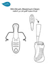 Bottle Brush with Mini Teat Brush | Curved Head | Nylon Bristles | BPA-Free | Dishwasher-Safe | Perfect for Baby Bottles, Teats & Accessories | Convenient & Effective Cleaning Tool
