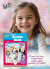 Fashion Sticker Book | 20 Full-Color Pages | Includes 300 Stickers of Clothes & Accessories | Dress Up Girl Club Characters | Fun Creative Activity for Girls 4+ | 29.7x0.4x21 CM