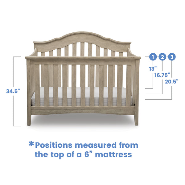 Delta Children  Farmhouse 2-in-1 Convertible Baby Crib